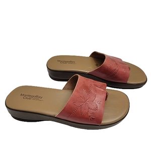 Montego Bay Club leather collection women's sandals size 7
